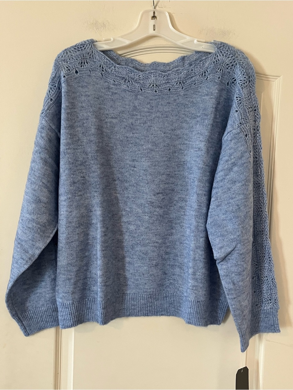 Wit & Wisdom by Nordstrom Light Blue Women's Lightweight Knit Sweater Size 1X